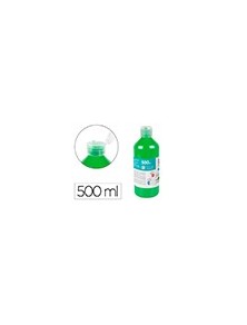 Pintura dedos liderpapel botella de 500 ml verde