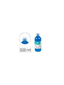 Pintura dedos liderpapel botella de 500 ml azul