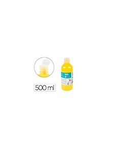 Pintura dedos liderpapel botella de 500 ml amarillo