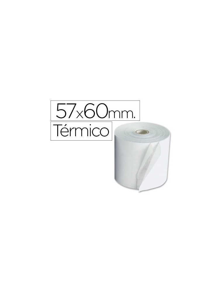 Rollo sumadora exacompta termico 57 mm x 60 mm 55 gm2 sin bisfenol a