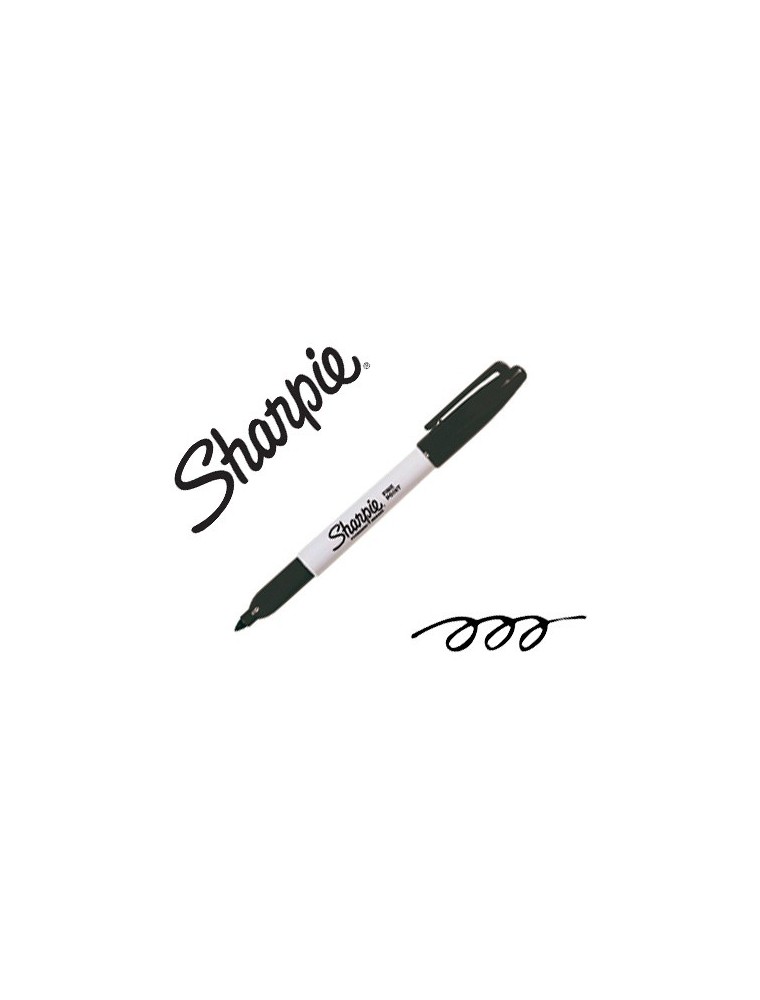 Rotulador sharpie permanente punta fina negro