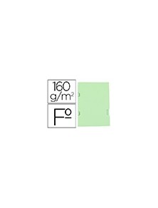 Subcarpeta liderpapel folio verde tres uñeros plastificada160gm2