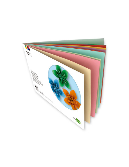 Bloc trabajos manuales liderpapel cartulina 297x420mm 10 hojas colores surtidos