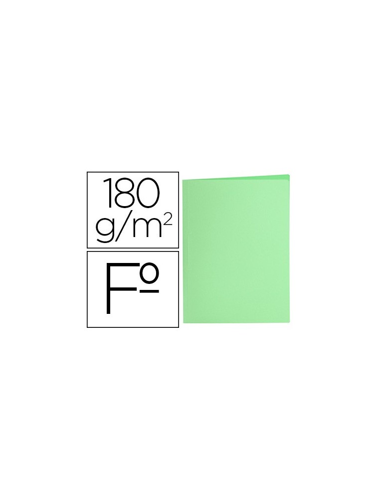 Subcarpeta liderpapel folio verde pastel 180gm2