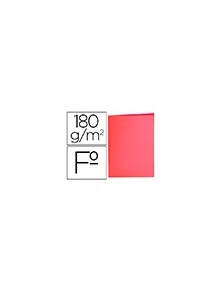 Subcarpeta liderpapel folio rojo pastel 180gm2