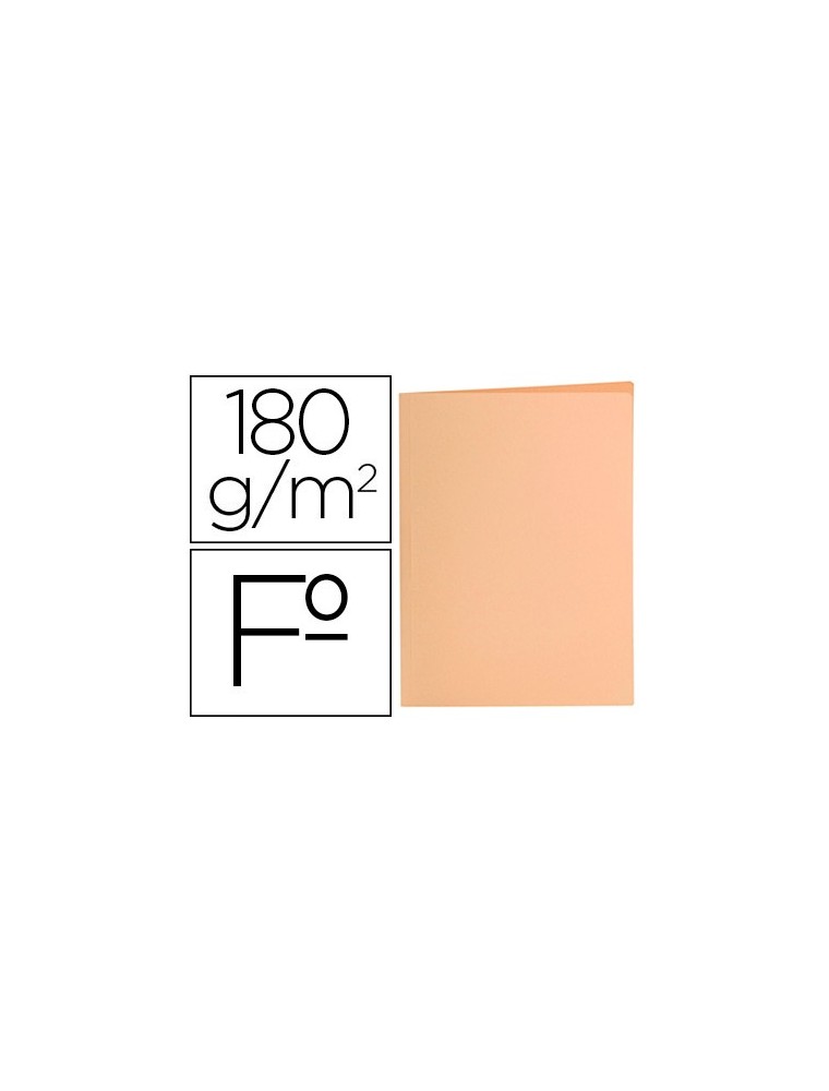 Subcarpeta liderpapel folio naranja pastel 180gm2