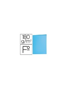 Subcarpeta liderpapel folio azul pastel 180gm2