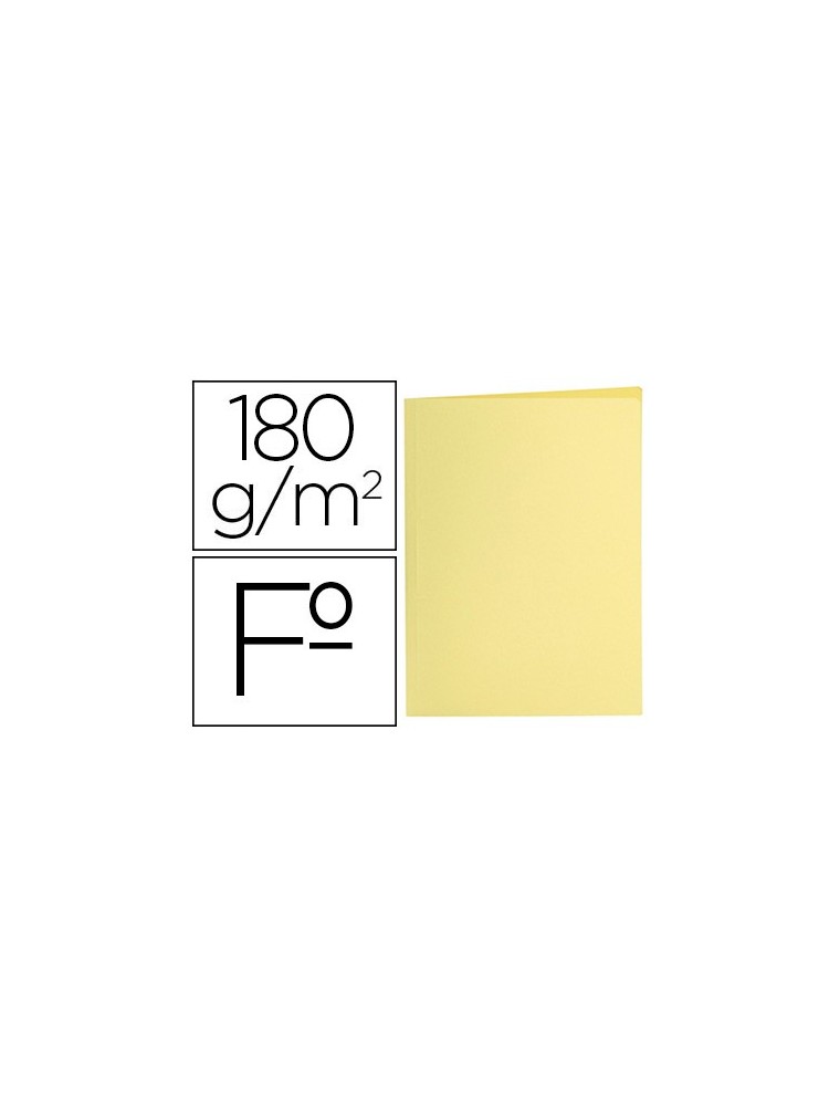 Subcarpeta liderpapel folio amarillo pastel 180gm2