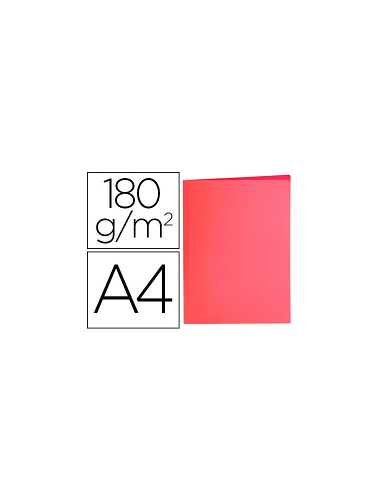 Subcarpeta liderpapel a4 rojo pastel 180gm2