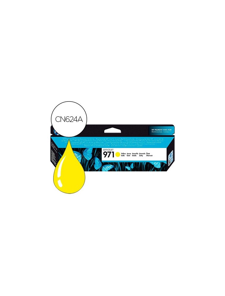 Hewlett Packard Hp Cartucho Inyeccion Tinta Amarillo 971 Para Hp Offijet Pro X451476551