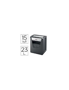 Destructora de documentos rexel momentum x415 capacidad de corte 15 hojas destruye grapas y clips papelera 23 l