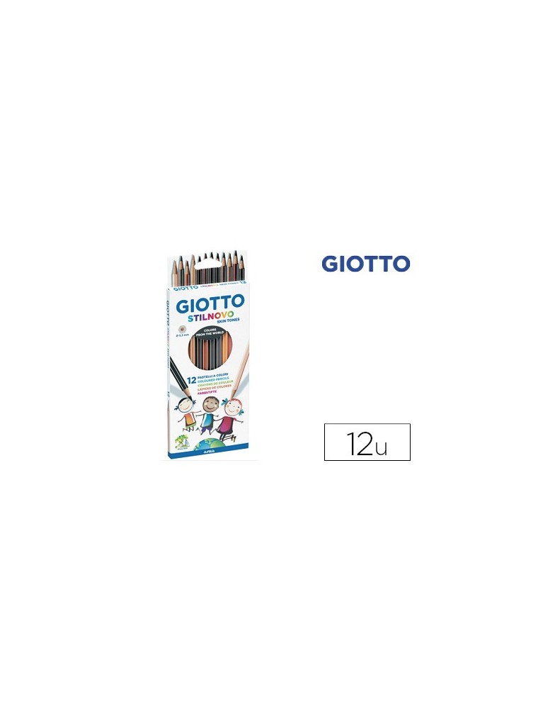 Lapices de colores giotto stilnovo skin tones caja de 12 colores