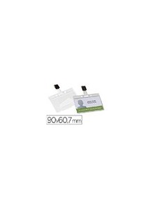 Identificador q-connect rigido plastico acabado brillante con pinza kf14148 9x6,7 cm