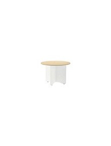 Mesa de reunion rocada meeting 3005aw04 estructura madera blanco aluminio en aspas tablero blanco 100 cm