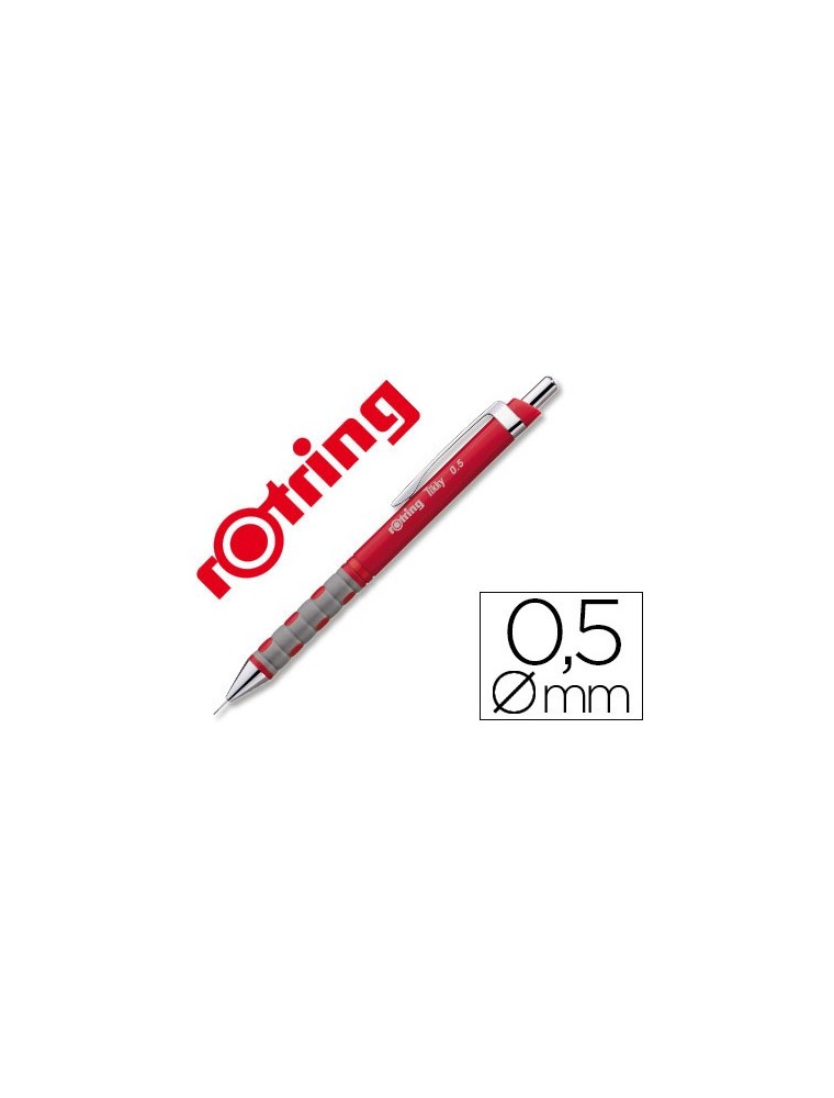 Portaminas rotring tikky 0,5 mm rojo