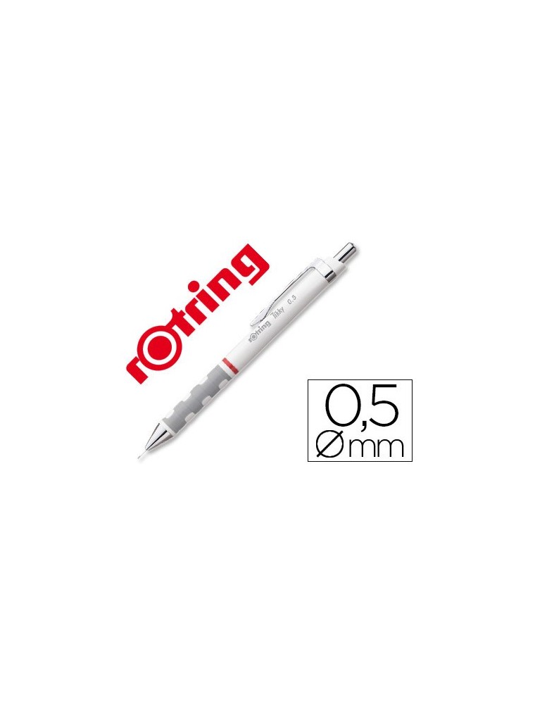 Portaminas rotring tikky 0,5 mm blanco