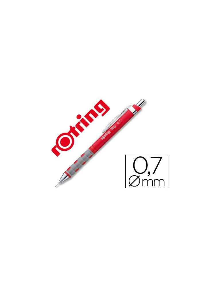 Portaminas rotring tikky 0,7 mm rojo