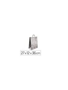 Bolsa kraft q-connect plata asa retorcida 270x120x360 mm