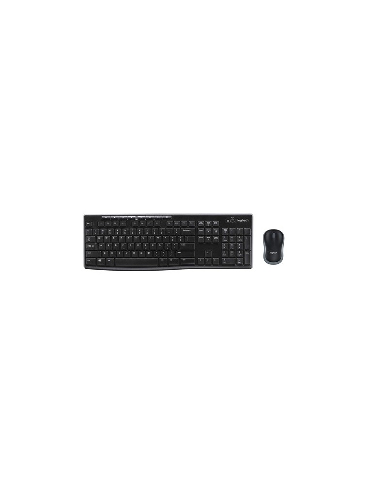 Set Teclado  Raton Logitech Mk270 Inalambrico Negro