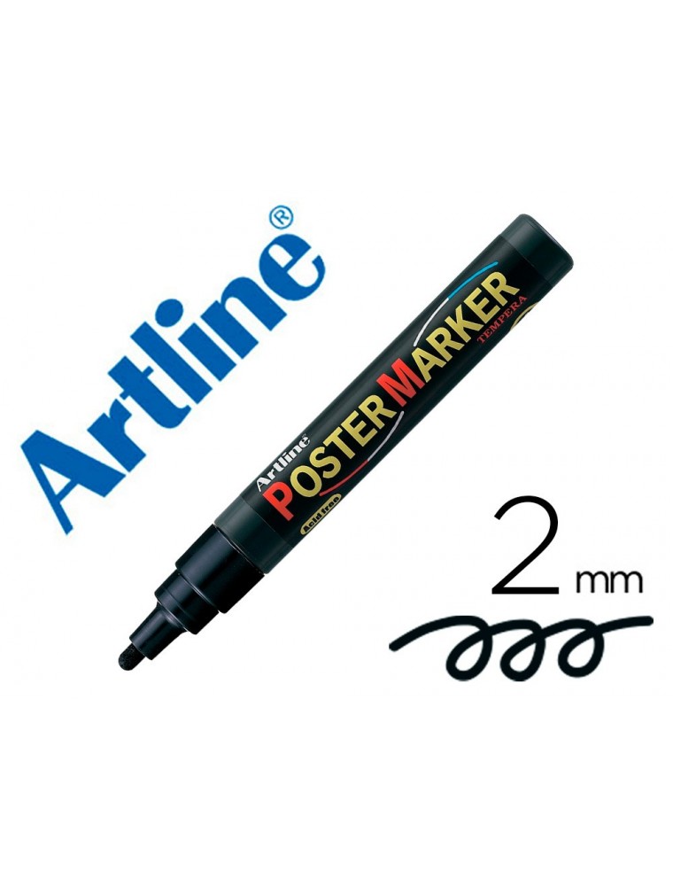 Rotulador artline poster marker epp-4-neg punta redonda 2 mm color negro