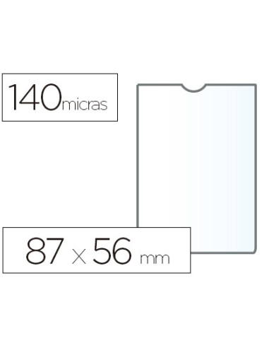 ESSELTE FUNDA PORTACARNETS DNI 87X56 PVC TRANSPARENTE -100U-