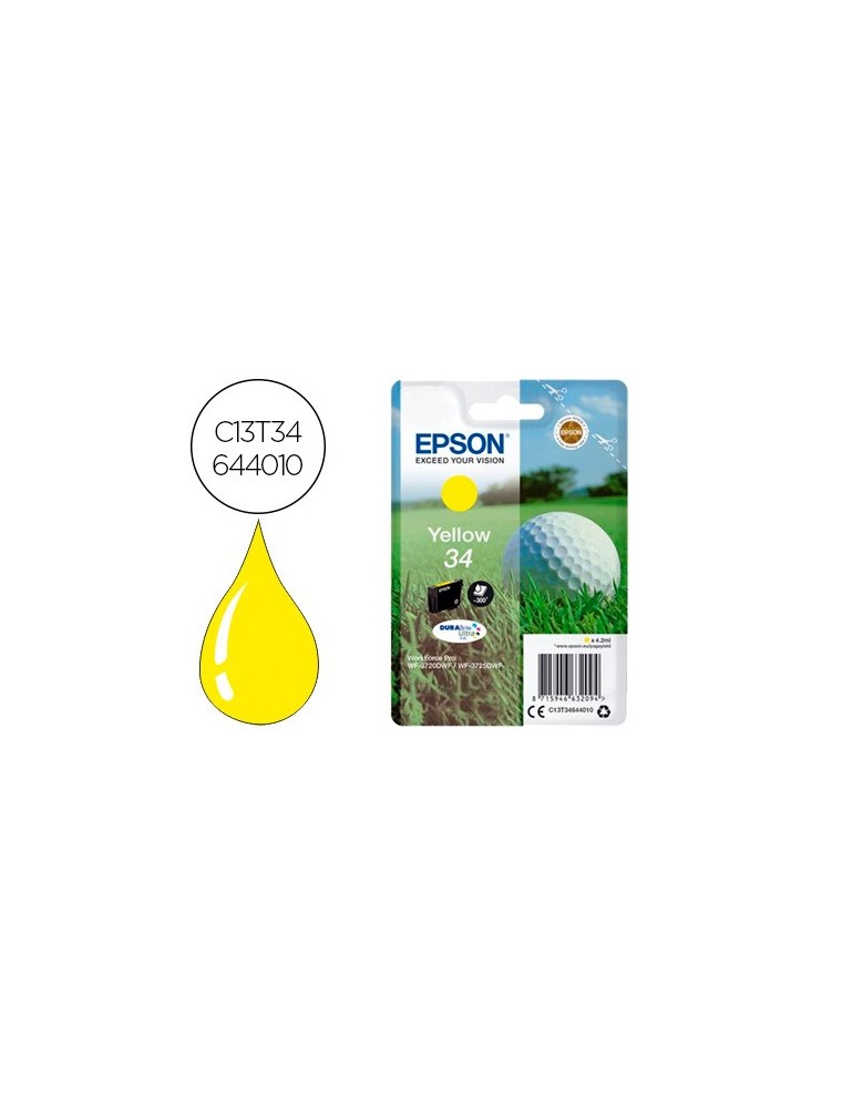 Epson Cartucho Inyeccion Tinta Amarillo Para Workforce Sx