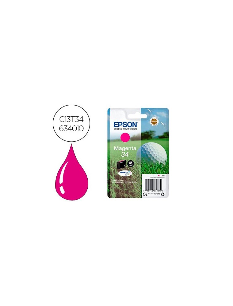 Epson Cartucho Inyeccion Tinta Magenta Para Workforce Sx