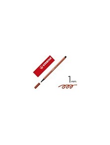 Rotulador stabilo acuarelable pen 68 siena tostado 1 mm