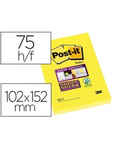 Cub de notes adhesives de posar i treure Super Sticky Ultra