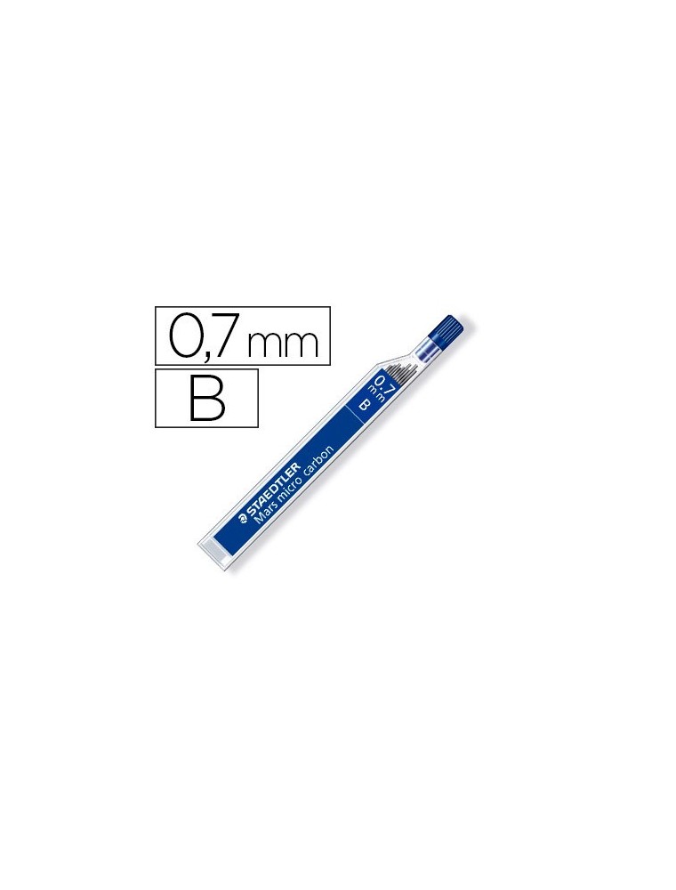 Minas staedtler mars micro grafito 0,7 mm b tubo con 12 unidades