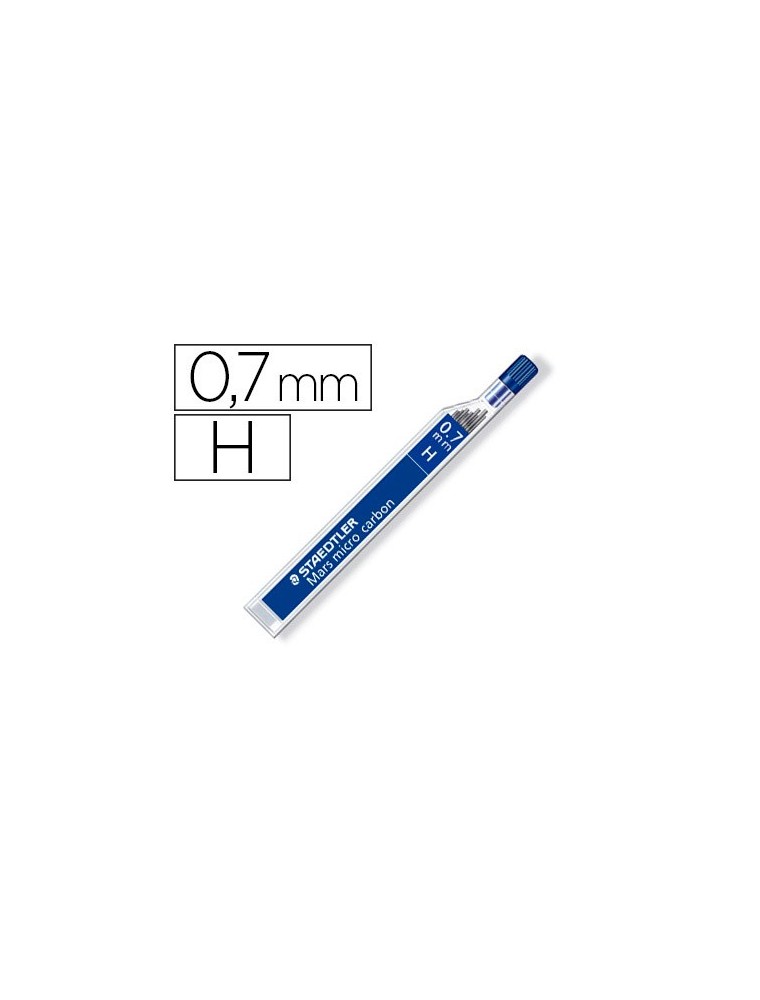 Minas staedtler mars micro grafito 0,7 mm h tubo con 12 unidades