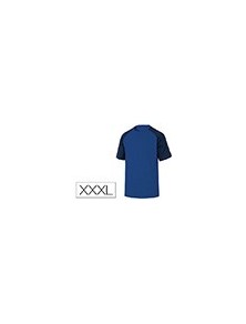 Camiseta de algodon deltaplus color azul talla xxxl