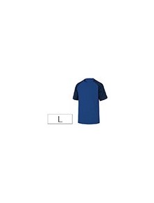 Camiseta de algodon deltaplus color azul talla l