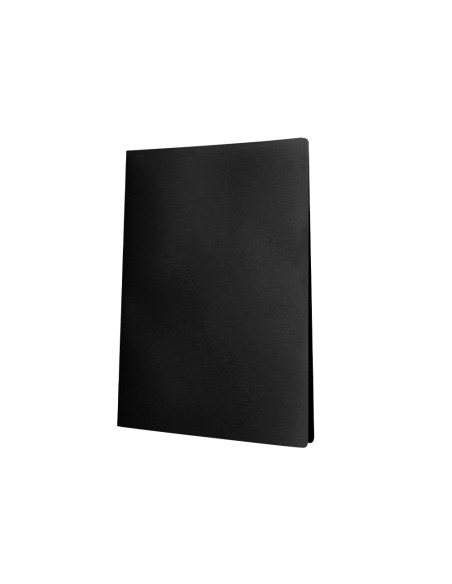 Carpeta liderpapel escaparate 30 fundas pvc folio negro