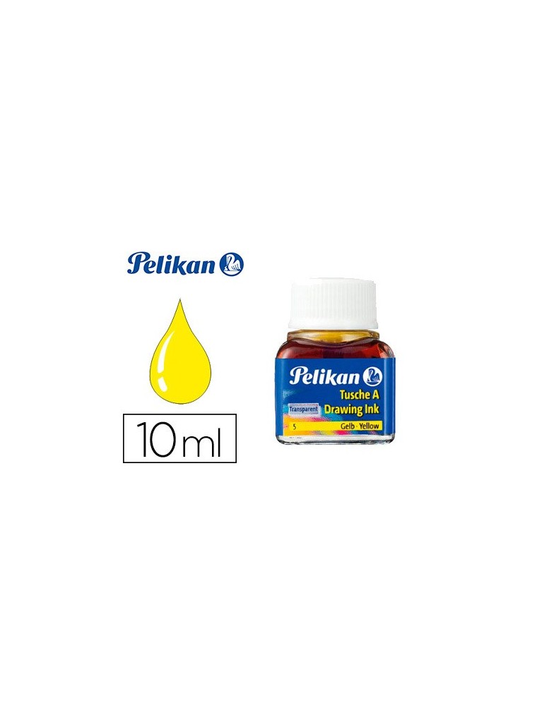 Tinta china pelikan amarillo bote de 10 ml