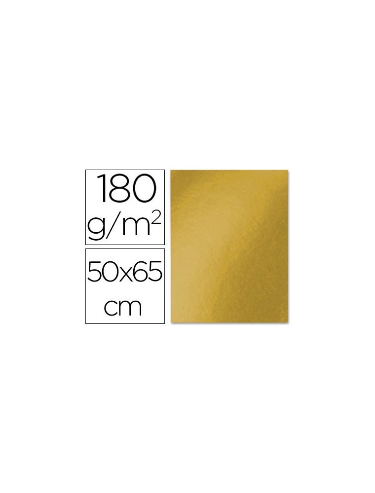 Cartulina liderpapel 50x65 cm 180 gr oro viejo paquete de 25