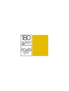 Cartulina liderpapel 50x65 cm 180 gr oro paquete de 25