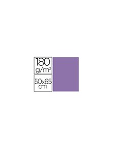 Cartulina liderpapel 50x65 cm 180 gr purpura paquete de 25