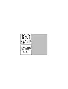 Cartulina liderpapel 50x65 cm 180 gr gris unidad