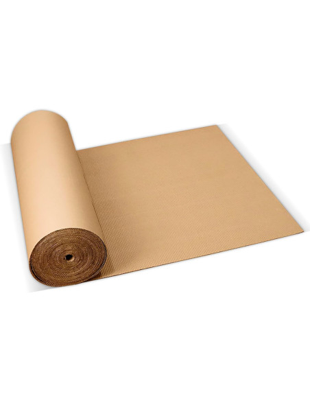 Carton ondulado q-connect 0,90x25 m 250 g/m2 kraft