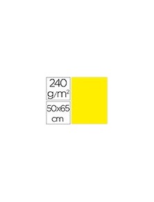 Cartulina liderpapel 50x65 cm 240gm2 amarillo limon paquete de 25 unidades