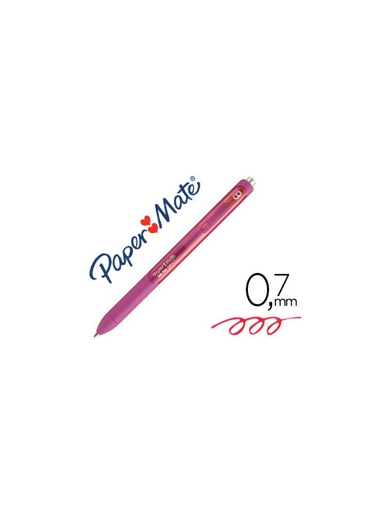 BOLIGRAFO PAPER MATE INKJOY RETRACTIL GEL PEN TRAZO 0,7 MM CEREZA