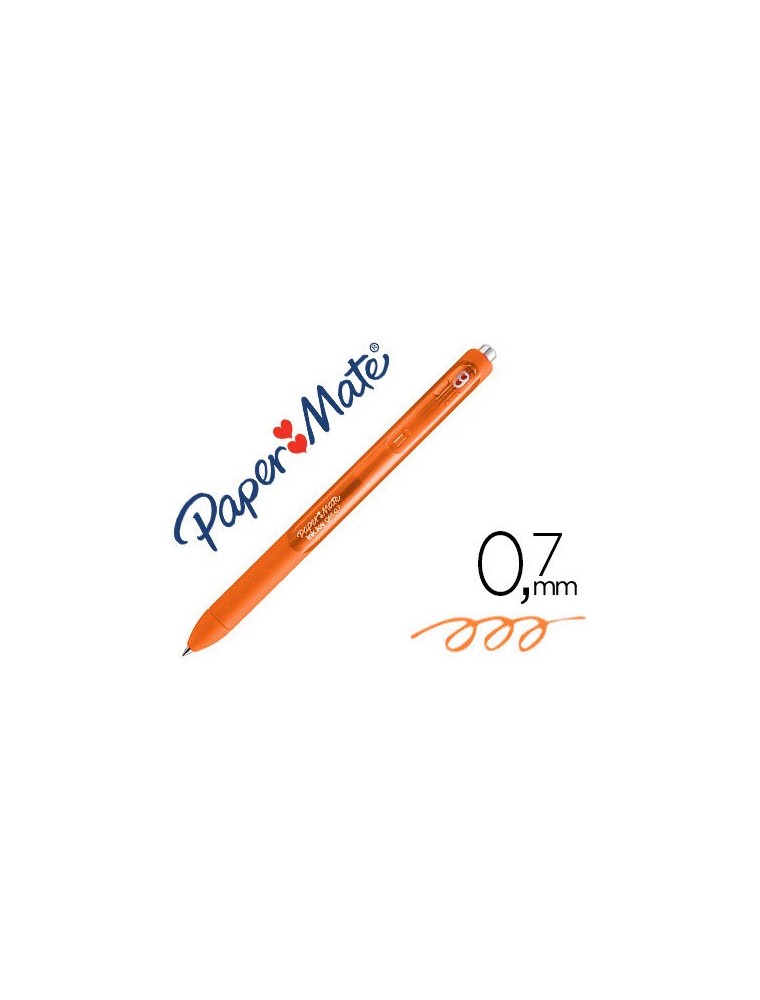 BOLIGRAFO PAPER MATE INKJOY RETRACTIL GEL PEN TRAZO 0,7 MM NARANJA