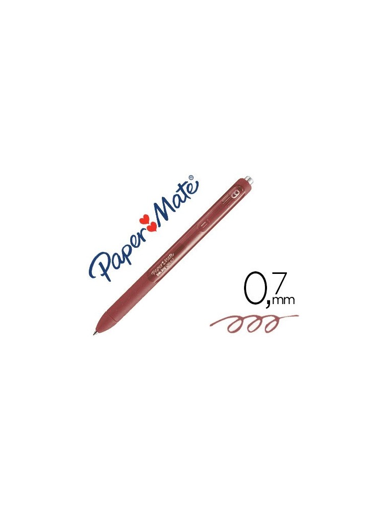 BOLIGRAFO PAPER MATE INKJOY RETRACTIL GEL PEN TRAZO 0,7 MM MARRON