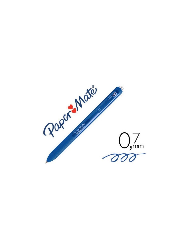 BOLIGRAFO PAPER MATE INKJOY RETRACTIL GEL PEN TRAZO 0,7 MM AZUL PIZARRA