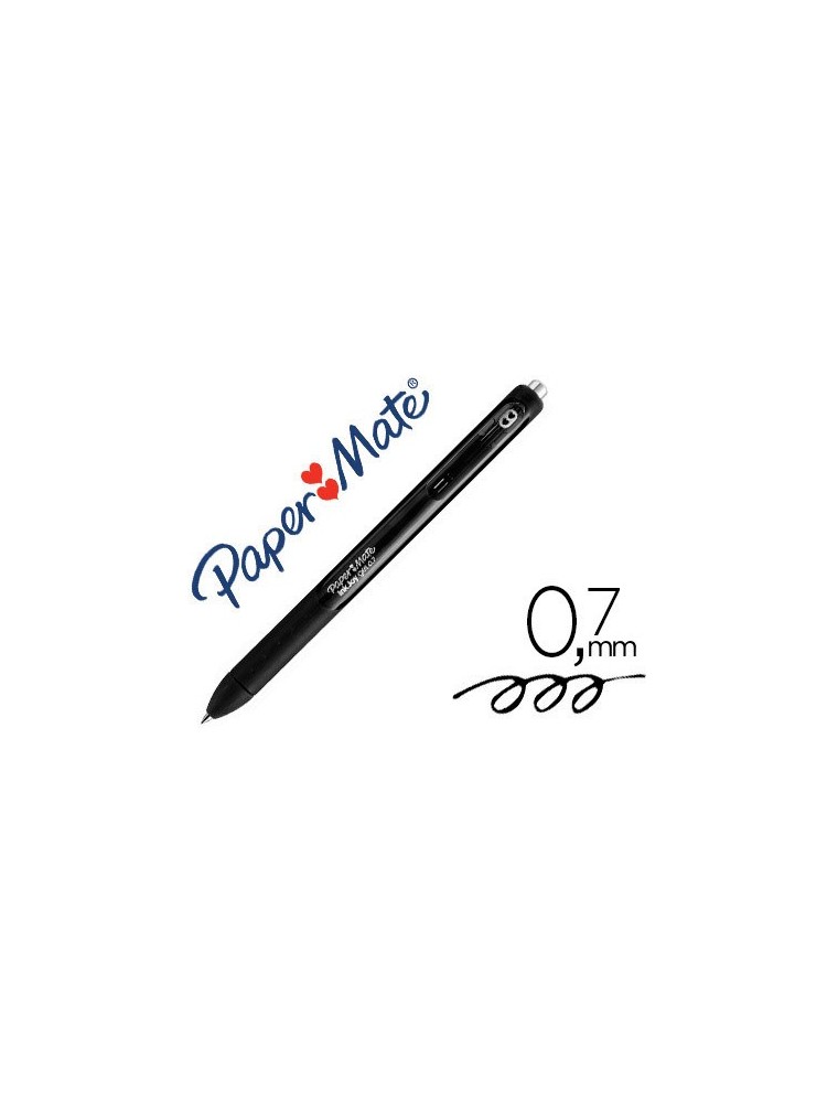 BOLIGRAFO PAPER MATE INKJOY RETRACTIL GEL PEN TRAZO 0,7 MM NEGRO