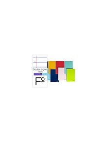 Cuaderno espiral liderpapel folio smart tapa blanda 80h 60gr rayado montessori 5mm con margen colores surtidos