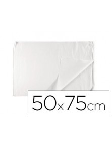 Papel seda liderpapel blanco 17gm2 rollo de 24 hojas 50x75cm