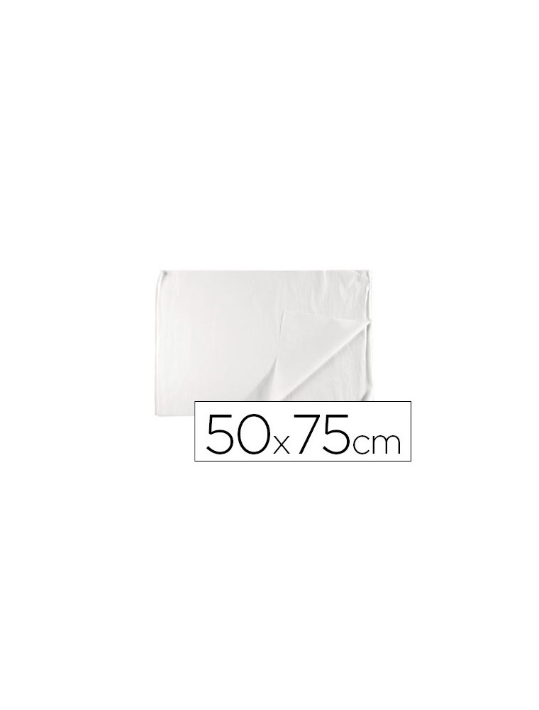 Papel seda liderpapel blanco 17gm2 rollo de 24 hojas 50x75cm