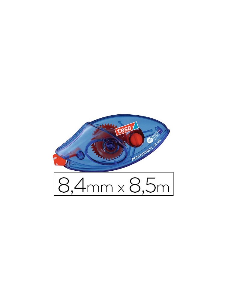 Pegamento tesa roller permanente ecologico desechable 8,4 mm x 8,50 m